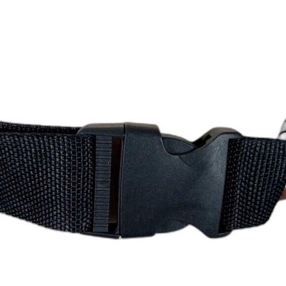 New Llama Design Novelty Brown COATED CANVAS Fanny Bag Crossbody 2 ZIP SECTIONS - Picture 4 of 8